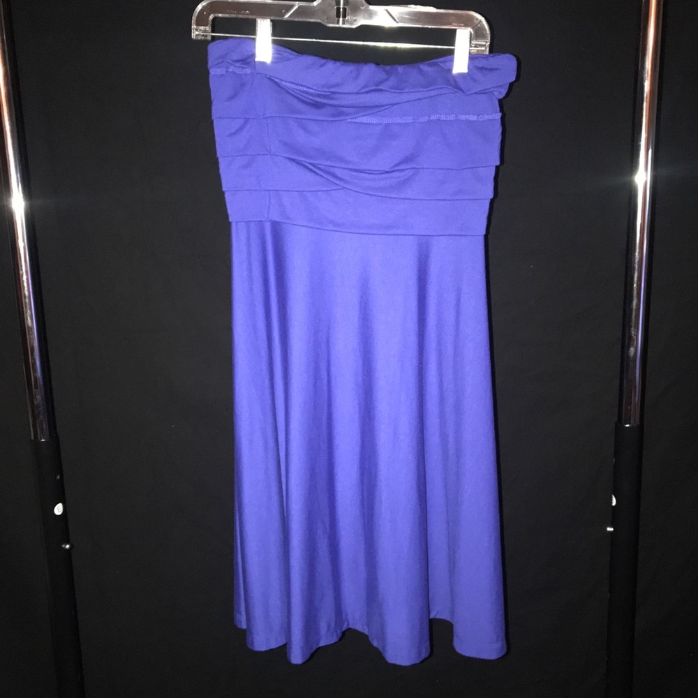 Blue Strapless Dress